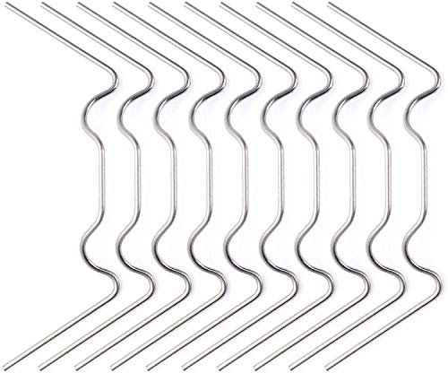 ProLeo 100 Stück Gewächshaus Klammern, Gewächshausklammern aus Edelstahl, Glasklemmen für Gewächshaus & Glashaus Hohlkammerstegplatten und Sturmfest