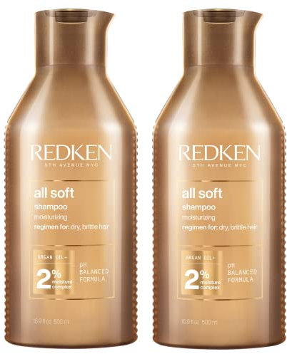 Redken All Soft Professional Shampoo | trockenes sprödes Haar | Professionelle Formel für trockenes und sprödes Haar, reinigt sanft und spendet Feuchtigkeit und Geschmeidigkeit