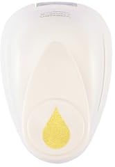 Vaessen Creative Craft Paper Punch - Drop - 6,8 x 10 mm - Circle Cutter for Crafting and Card Making, white/pink
