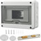 Coffret Electrique Etanche Exterieur 8 Modules, Tableau Electrique, IP65 ABS Toitier Electrique, Boite Electrique Etanche avec Accessoires, pour Jardin, Usine, Mur (8 Modules)