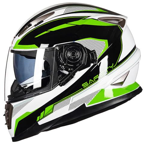 RUYICZB Casque De Moto Intégral Approuvé par Le Dot, Double Pare-Soleil, Casques Rabattables avec Système De Ventilation Électrique, Casque Quatre Saisons pour ATV Crash Racing,D,M