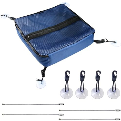 FainFun Sup Deck Kühltasche, Sup Zubehör Kühltasche, Cooler-Deck Tasche für Board, Tasche Wasserdicht Netztasche Oben, für Paddelboard (Blau)