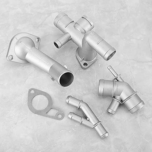 Kit de Brida de Manguera de Refrigerante del Motor, 4 Piezas, Mercado de Accesorios de Calidad Superfina, Material de Aluminio, Fuerte Resistencia a la Temperatura, Reemplazo