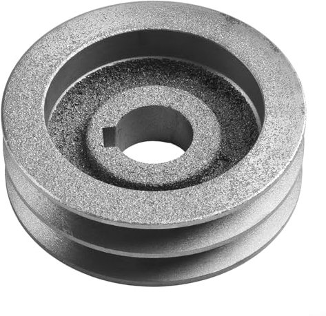 1 x V-Schlitz-Modelle, Keilriemenscheibe, Typ Gusseisen, Riemenscheibe, V-Notch Kugellager, Riemenscheibe, passive runde Räder Rolle (91 x 29 x 24 mm)