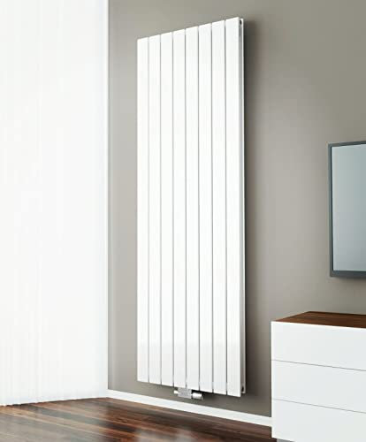 WEBER Flach Heizkörper Vertikal Paneelheizkörper Design Heizung Flachheizkörper Wandheizung weiß/anthrazit (1800x456mm Doppellagig Weiß)