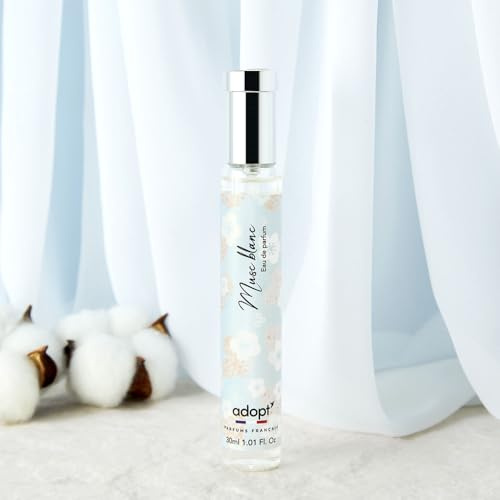 adopt MUSC BLANC Eau de Parfum für Damen, 30 ml | Sanfter Damenduft mit weißem Moschus, Rose, Ylang-Ylang und Vanille, zart, klassisch und anmutig, langanhaltender Duft für Frauen, adopt:Damenduft