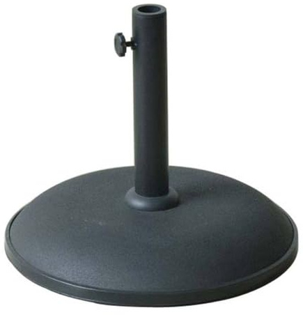Marbueno Base Sombrilla Redonda Cemento 41,5x35 cm 15KG Negro Jardin, Piscina y Terraza 10447