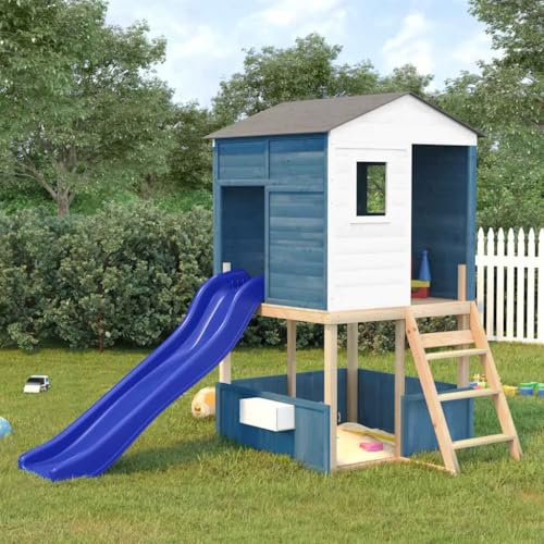 Juroupi Kinderrutsche Blau 175x38x23 cm Polypropylen Wasserrutsche Garten FüR Kinder Rutsche Outdoor