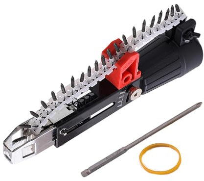 Clava automática de tornillo - clavadora de concreto para tornillos | Clavado de cadena ergonómica multipropósito | Equipo de construcción portátil, suministros para la carpintería doméstica para la r