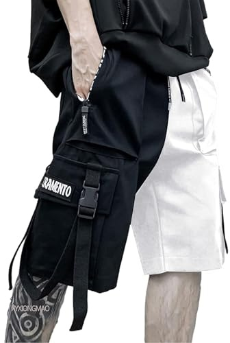 XYXIONGMAO Techwear Shorts Mens Cargo Cyberpunk Hip Hop Gothic Japanese Streetwear Men Tech Wear Tactical Goth Pants