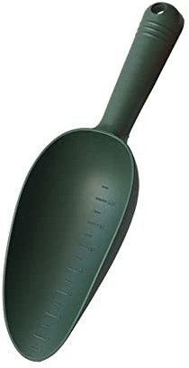 Pala de jardín de plástico, herramienta de jardinería, pala de mano, pala de tierra para macetas, pala de tierra para plantar, pala para macetas (verde oscuro)