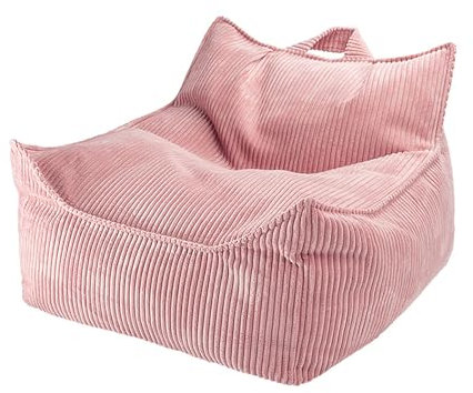 STARHMLUX Sitzsack Cord Gaming Sitzsack Erwachsene mit Füllung Bean Bag Lounge Sessel Lounge Stuhl,Geeignet für Wohnungen Leseecken Spiele und Kinos Pink 27.6 * 11.5 * 19.7in