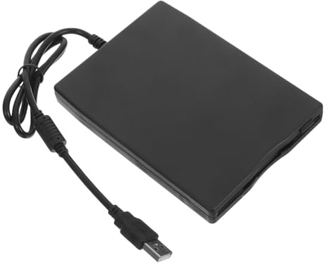 SOIMISS Lector de Disquetes USB Externo de 3, 5 Pulgadas Abs Negro | Conexión USB 2.0 de Alta Velocidad, Plug And Play, para Portátiles y Ordenadores de Sobremesa