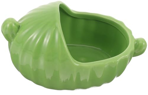 DIYEAH Bañera De Cerámica para Hámster y Conejillos De Indias, Baño Pequeño Antideslizante, Tamaño Compacto, Accesorio para Jaulas, Adecuado para Mascotas Pequeñas
