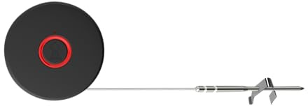 Weber Smart Thermometer mit Grillrost- und Fleischfühler - misst Grill- und Kerntemperatur für Garen – Schwarz (3400590)