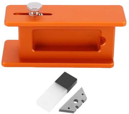 Garosa Taglierina per Pellicola Regolabile, Corpo in Lega di Alluminio con Bordi Smussati Arrotondati e Lama Telescopica 30 Mm, Larghezza di Taglio di 4,5 Cm per la Rimozione della