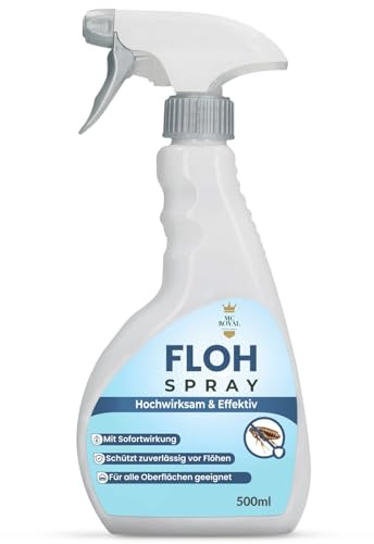 MC-Royal Floh-Spray für Wohnung & Umgebung 500 ml - effektives Abwehr-Mittel gegen Flöhe