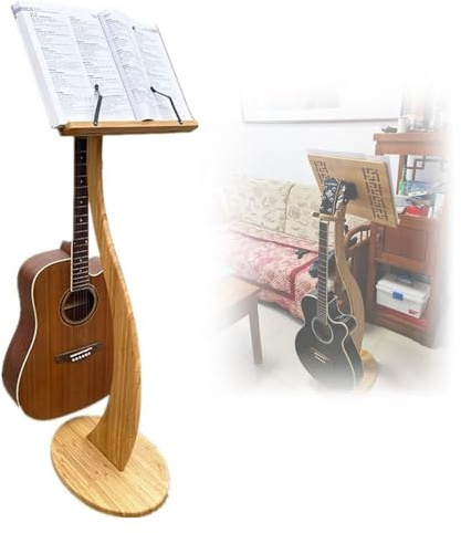 Bambus Notenständer, Holz Notenständer, Notenständer, Tischbuchständer, Notenständer for Dirigenten, Dozenten