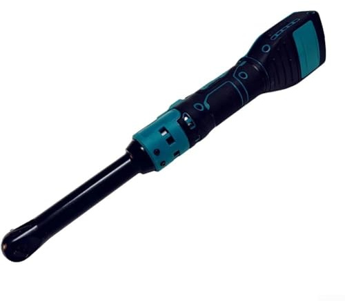 3 8 Inch Cordless Ratchet Wrench 21V Electric Rechargeable Wrench for Car Repair and Home Maintenance with 6 Metric Sockets Extension Pole and Driver Adapter Blue