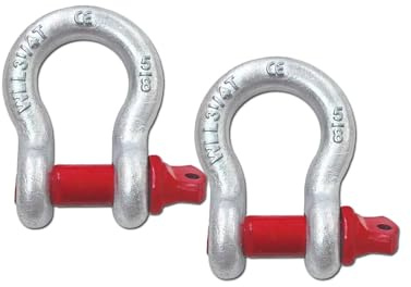 Schäkel geschweift mit Augbolzen – 3,25t Tragkraft – 2 Stk – geschmiedeter Spezialstahl, leicht & robust – ideal für Heben, Ziehen & industrielle Verbindungen【2pcs】
