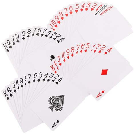 GALPADA 2 Satz Leere Papier Pokerkarten mit Wärmeübertragung Einseitig Bedruckt zum Selbermachen Eigener Spielkarten für Selbstgemacht Projekte und Kartenspiele