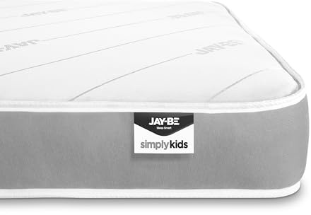 JAY-BE Simply Kids Anti-Allergy Mattress (Single, 90 x 190 x 16cm, Grey)