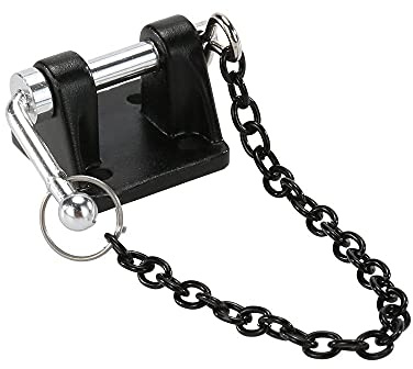 Sharplace 1/10 RC Auto Simulation Anhängerverschluss, Tow Shackle Kettenhaken, Schwarz Abschlepphaken Rettungsverschluss aus Metall, Metall Abschlepphaken Set für RC4WD D90 D110 SCX10 Rock Crawler
