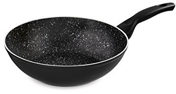 Barazzoni Dolomitica Extra Saltapasta-Wok ø28cm, capacità 3.5lt, rivestimento interno Marmotech a 5 strati. Made in Italy.