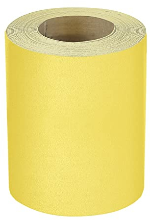 Mirka Schleifrolle Yellow 93mm x 5m Korn P100 Schleifpapier | Ideal für Hartholz Weichholz Farbe Spachtel Kunststoff vielseitig einsetzbar Schleifrolle P100 Qualität von Mirka