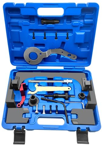 ZKTOOL Engine Camshaft Alignment Timing Tool Set Fit for BMW Mini B38 A15 A12 B48 A20 B58,Camshaft Locking Timing Tool kit，with Crankshaft Timing Positioning Tool, with Crankshaft Pulley Tool