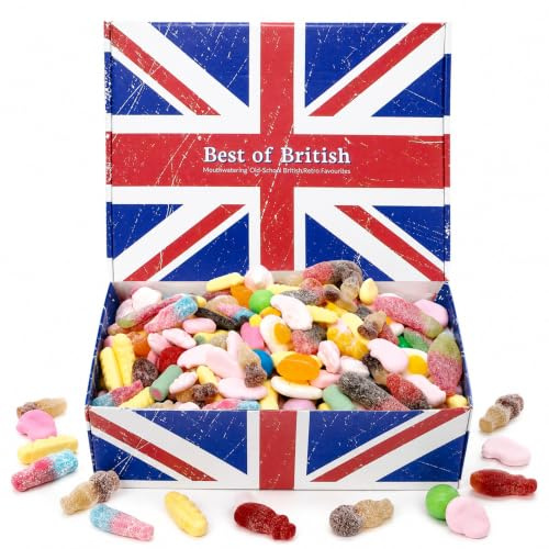 Pick and Mix Sweets Hamper: Pick N Mix Retro Sweets Gift Box. Quality Birthday Gift For Kids, Men & Women: 900g