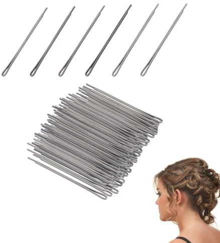 Schwarze Haarnadeln, Flache Haarspangen Aus Legierung, Haarklammern, Perückennadeln, Stylingnadeln Für Alle Arten Von Haarstyling-Bedürfnissen Für Mädchen, Frauen Und Friseursalons