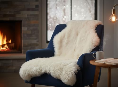 KAMACA Kuschelfell in Lammfell-Optik Lammfellimitat Teppich Bettvorleger flauschig weich Dekofell Kunstfellteppich (Kuschelfell 60x90 cm Creme)