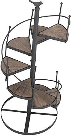 Ejoyous Blumentreppe Metall Pflanzenständer Blumentopfständer Mehrstöckig Pflanzentreppen Modernes Blumenregal Pflanzenregal Display Rack, für Innen WohnzimmerGarten Balkon Deko 2