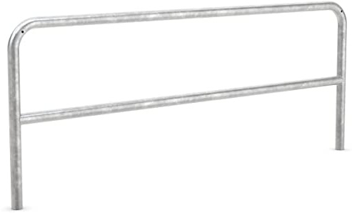 Anlehnbügel 9240 | 2000mm | mit Knierohr | Fahrradständer für 2 Fahrräder zum Einbetonieren | Anlehnbügel Anlehnparker Einzelständer | Dreifke®