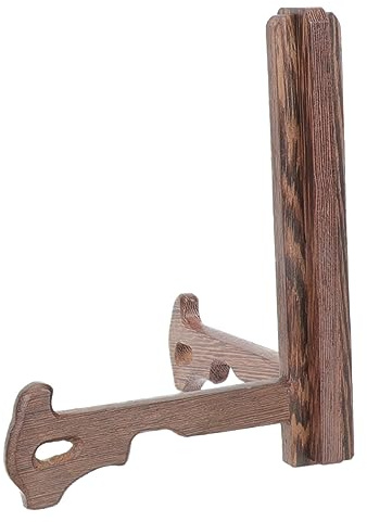 MAGICLULU 2pcs Elegant Wooden Display Holder Rack Kitchen Plate Dish Holder Tea Cake Storage Rack for Baking Trays