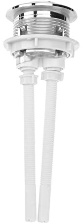 OSALADI Pulsador Doble Redondo Para Cisterna Wc 38Mm Válvula De Descarga Universal Compatible Con Inodoros De Doble Descarga