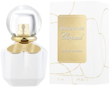 Chopard Sparkling Love 30 ml – Eau de Parfum für Frauen – Fruchtig-blumiger Duft – Extravagante Noten von Mandarine, Jasmin, Ylang-Ylang und Zedernholz – Parfum Damen – Weißer Glasflakon