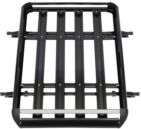 Dachkorb Dachgepäckträger Dachträger Universal Schwarz 127 * 97 cm Fracht Relingträger Universal Dachgepäckträger Dachträger Geschlossene Reling Geeignet für SUV-Universalmodelle