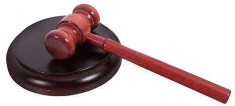 SHINEOFI 1 Set Holzhammer Und Block Richter Hammer Hammer Klangblock Für Anwalt Richter Auktion Gericht Student Gerechtigkeit Kostüm Zubehör Requisiten