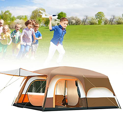 ZYLDDS Sofortiges Pop-up-Zelt, 4-6 Personen sofortiges automatisches Campingzelt, Campingzelt Anti-UV-Familien zum Wandern, Camping, Garten, Festival,420 * 305 * 200cm