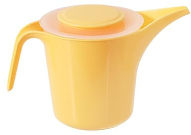 Rührbecher mit Spritzschutz,Deckel und Ausgießer- Messbecher mit Maßskalen für Flüssigkeiten (l/ml), Zucker (g) und Mehl (g) / Volumen 1.5 Liter/Höhe 16 cm/Rührbecher/Messkanne (Gelb)