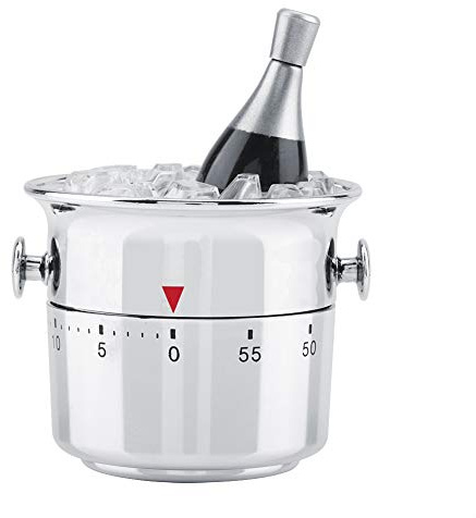 Kitchen Timers Manual, 60 Minutes Countdown Timer for Cooking | Mechanical Stainless Steel Bucket Shaped Kitchen Timer 60 Minute Wind Up Cooking Timer Time Reminder Kitchen Gadgets