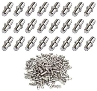 100 Bodenträger Duplo 5 mm mit Ring für Bohrung Einlegeboden Halter Regalbodenträger Regalstifte 15 mm x 5 mm Fachträger für Einlegeböden Bretthalter Regalbretthalter Fachbodenträger Rostfrei