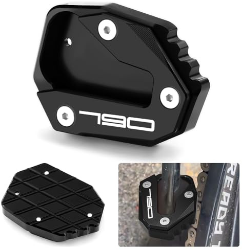 Modeer Motorrad CNC seitenständer Verlängerungspolster Für K.TM 790 Duke/L 2018-2024 | 890 Duke/R/L/GP 2020-2023 | 990 Duke 2023-2024 Zubehör (790/Schwarz-1)