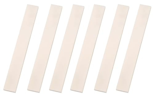 Knochen-Gitarrensaiten-Steg, Sattelrohlinge, Ersatz-Akustikgitarre, Knochenrohlinge für Akustikgitarre, Mandoline, Ukulele