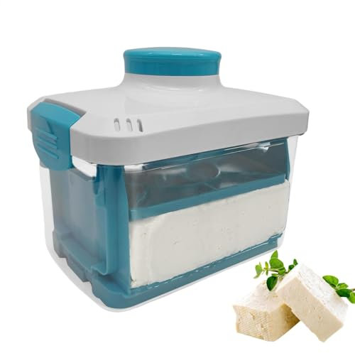 Paneer Colador | Prensa rotativa Töfú Paneer | Paneer Maker ajustable | Bandeja de goteo | Agujero de drenaje | Filtro exprimidor | Herramientas de cocina para el hogar | Elimina fácilmente el agua |