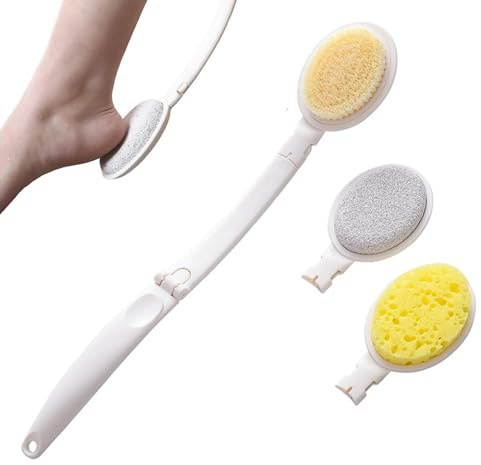 Scrubber posteriore per doccia, spazzola per scrub a manico lungo per | Applicatore di lozione posteriore leggera Exfoliante per adulti per adu