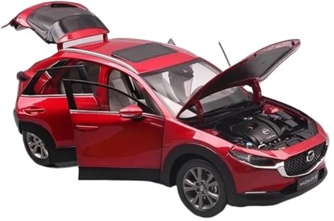 ZHRDWE Maquette Voiture Modèle Réduit Voiture Collection en Alliage pour Mazda CX-30 CX30 SUV Grande Taille Rouge Échelle 1:18 Copie Fidèle l'Origine