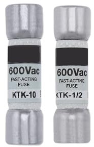 HCVYQMMJ Petit fusible Tubulaire KTK 600 V 1/10-30 A 10 mm x 38 mm(KTK-7-1/2)